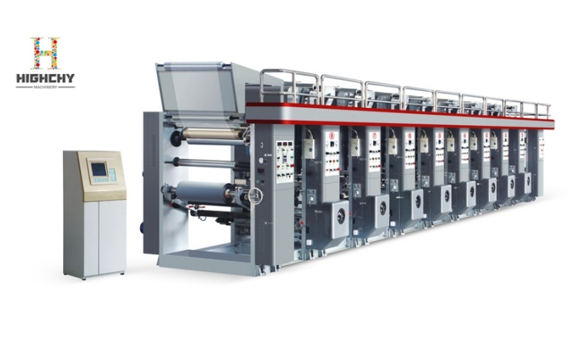 Auto film gravure rotogravure printing machine